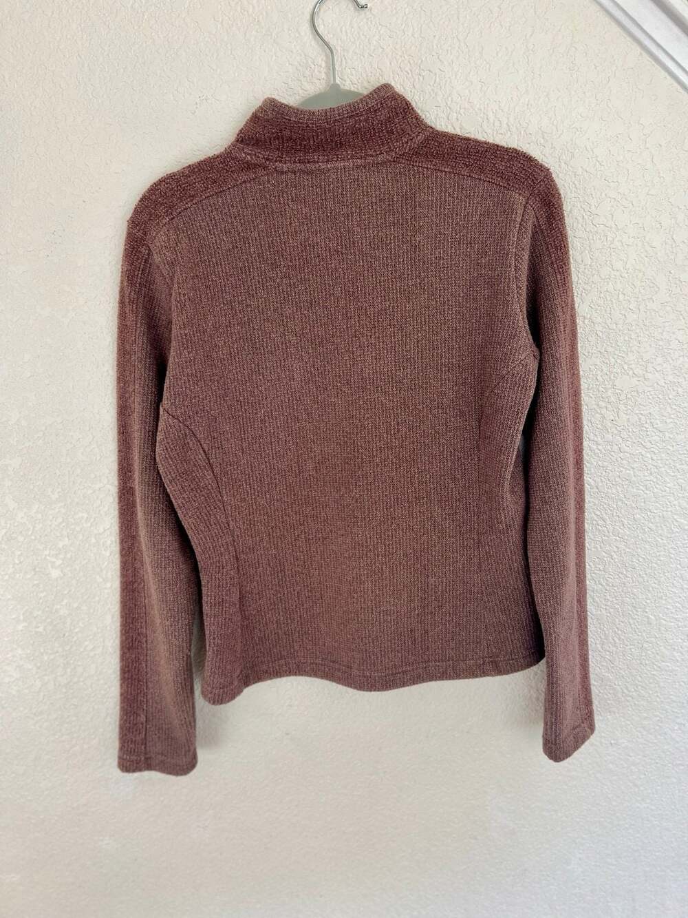 north face pullover chenille jacket muted mauve - M